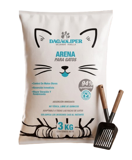 Empaque de arena para gatos PROLIMK 3 kg con pala