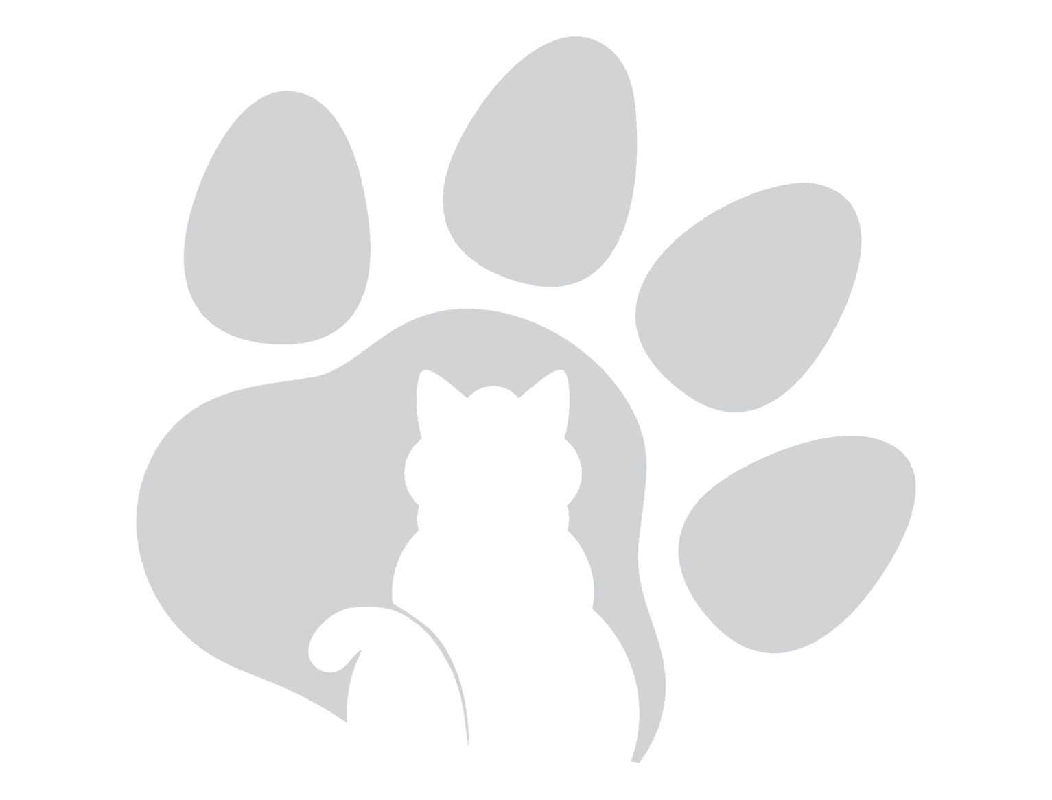 Logo de huella de gato
